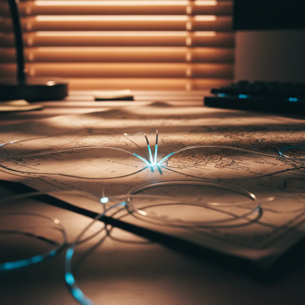 Diagram showing English as the central language connecting AI tools research papers and global remote teams