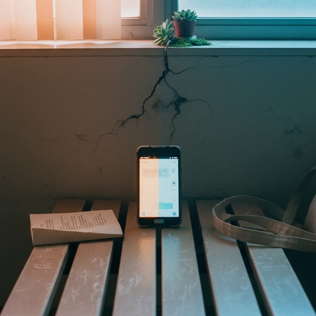 AI language app being used for survival phrases by a newcomer navigating public services