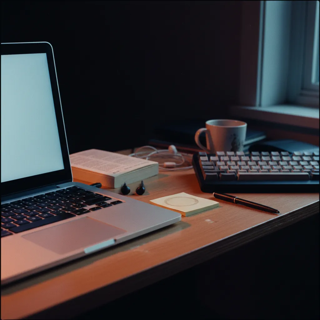 Professional practicing job interview responses with AI roleplay on laptop