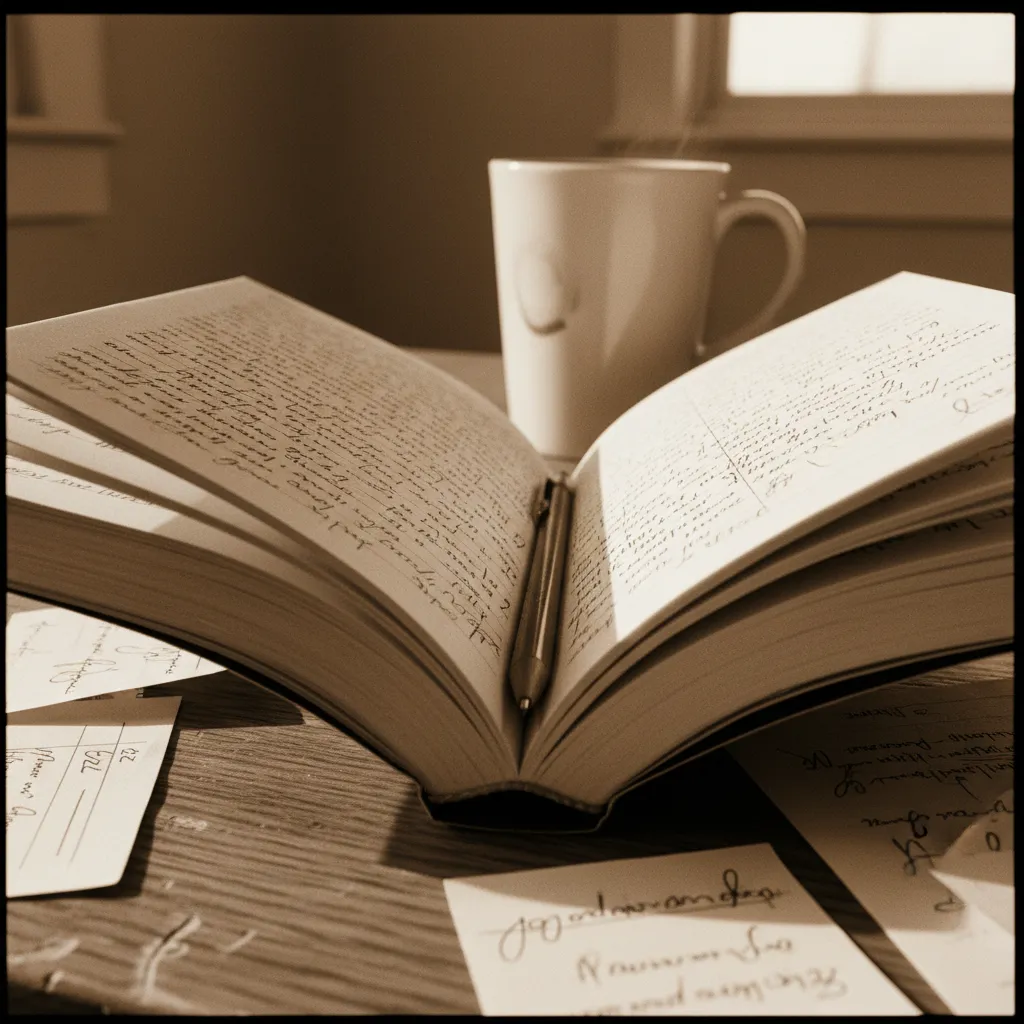 Daily writing practice framework with AI feedback loop diagram