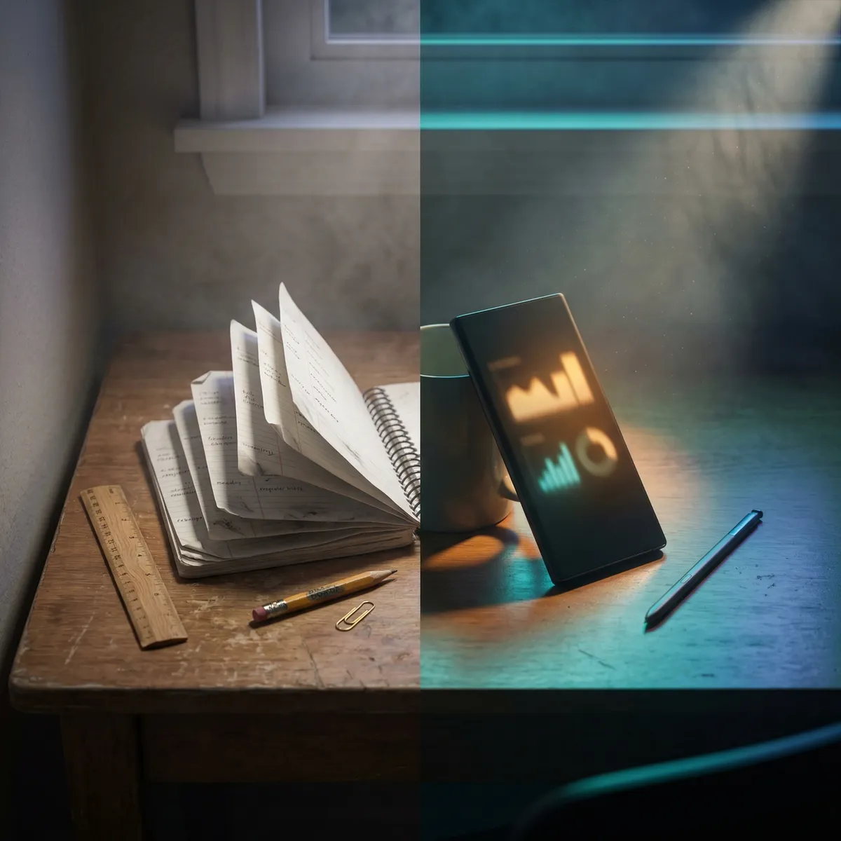 Dashboard showing AI language learning progress tracking with vocabulary growth and streak data