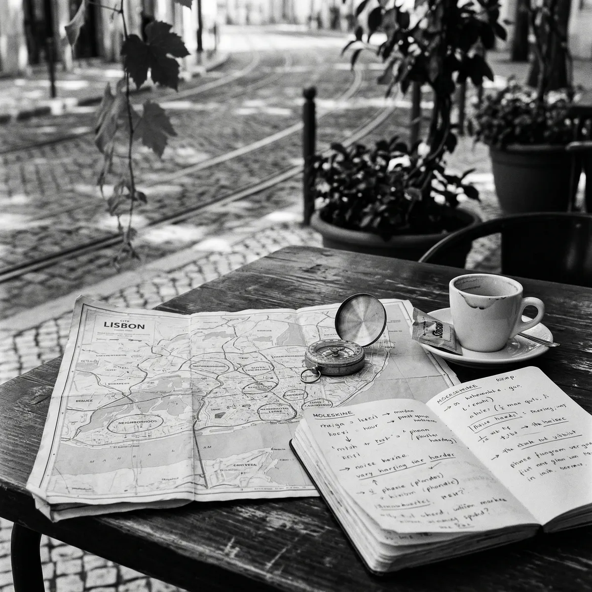 Trending digital nomad hub destination city map with language tips