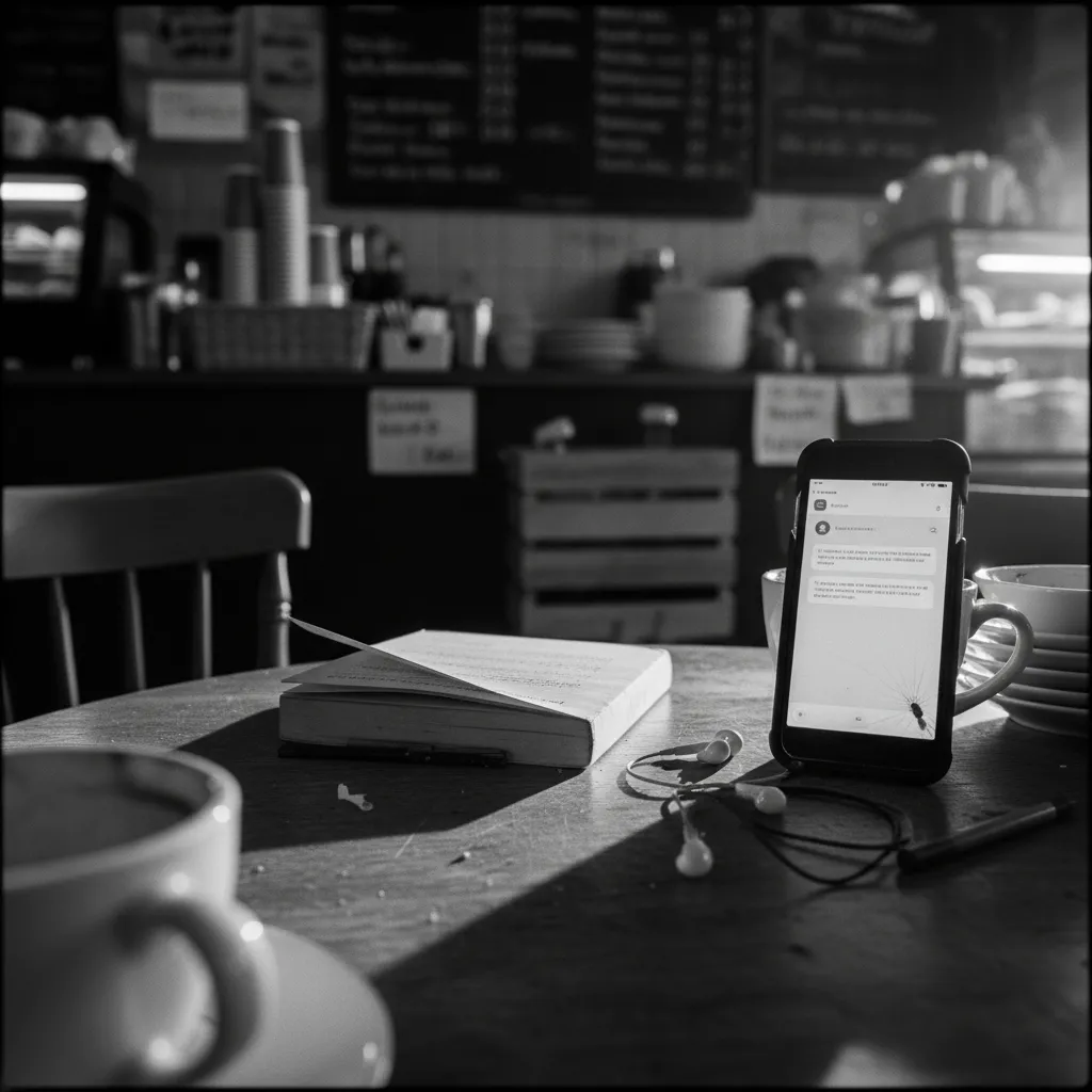 Person practicing a language conversation with an AI tutor on their phone