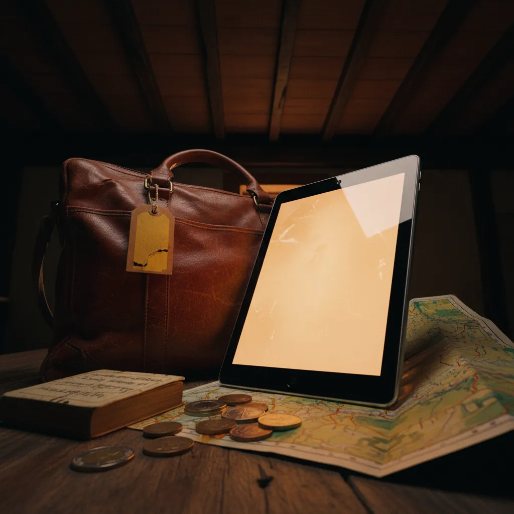 Language learner engaging with an adaptive AI tutor on a tablet showing personalized lesson options