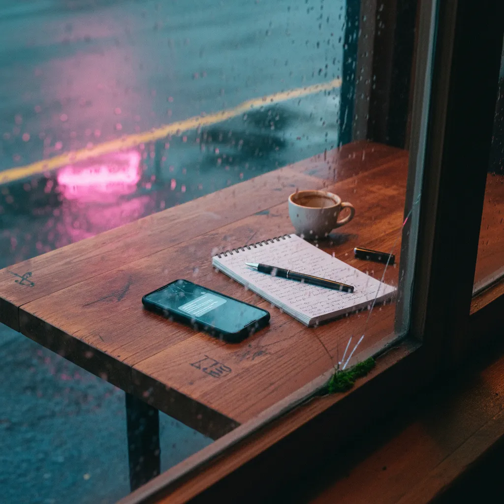 Person practicing English conversation with an AI language app on their phone