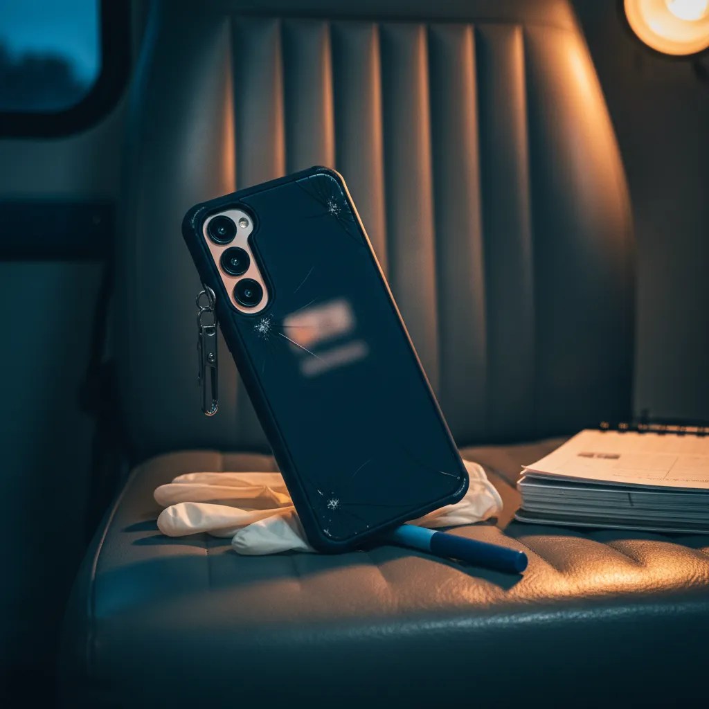 First responder practicing medical vocabulary on smartphone