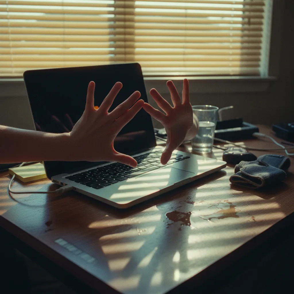 AI webcam tracking hand positions during an ASL lesson