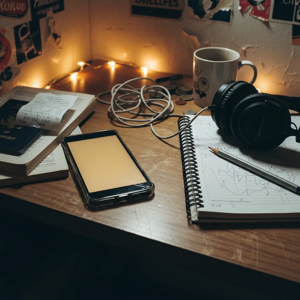 Student practicing TOEFL integrated speaking task with AI conversation app