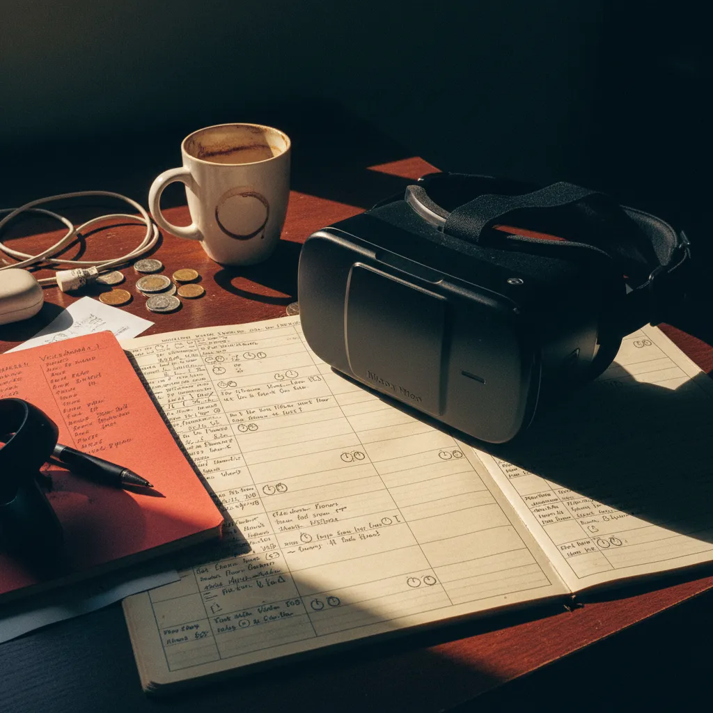 Weekly VR language learning routine schedule on a budget