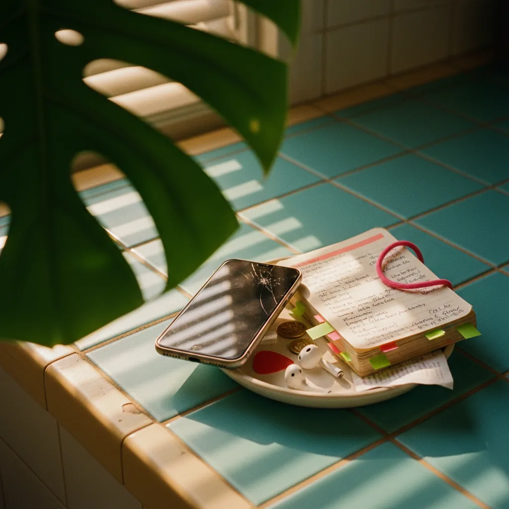 Person practicing casual conversation with AI language partner on phone