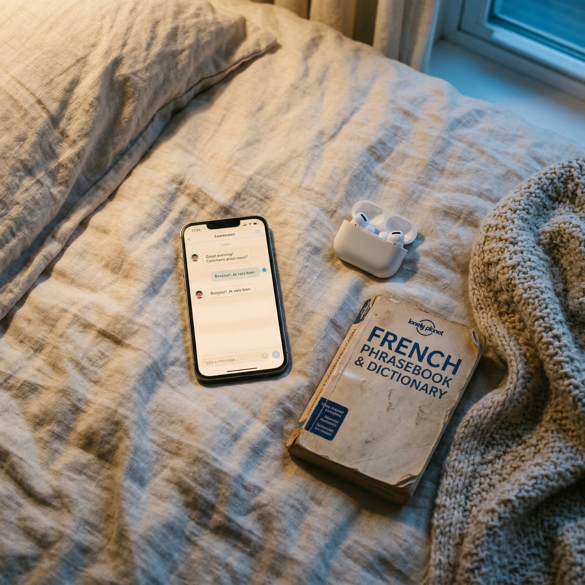 ai-conversation-practice-phone-cozy-setting