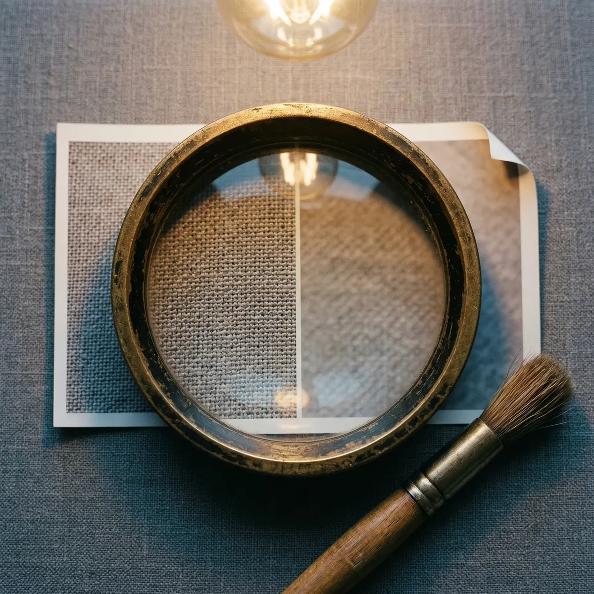 Comparison of natural AI photo enhancement versus over-processed AI editing showing skin texture retention