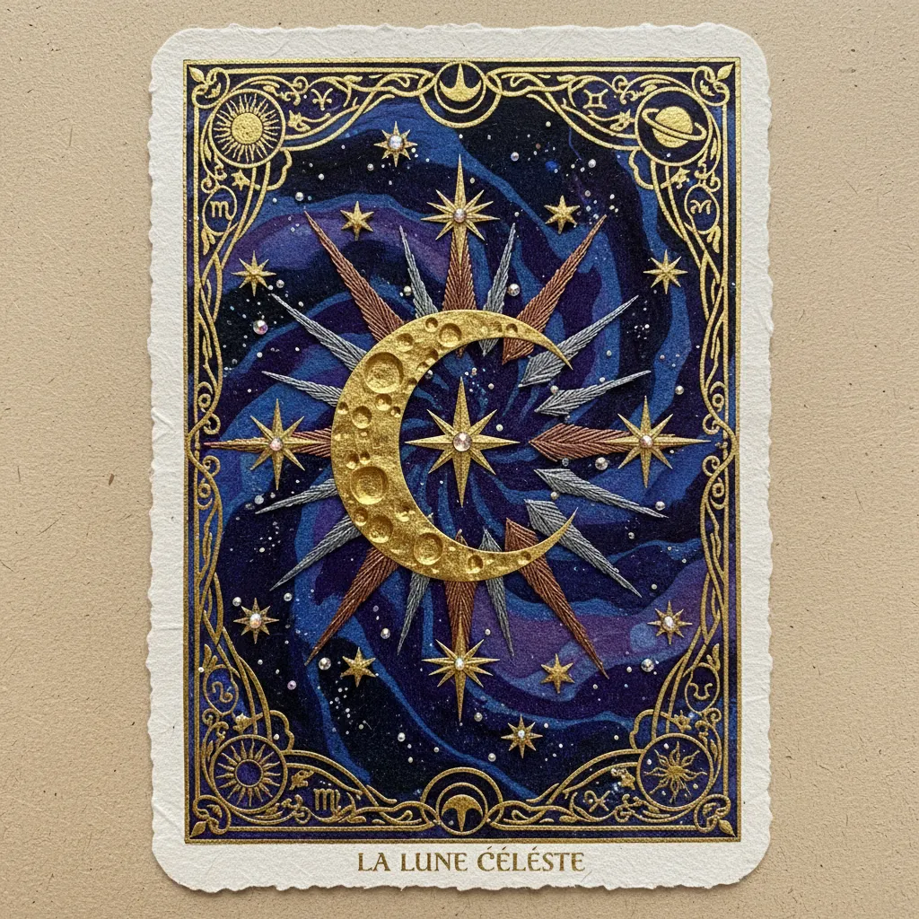 Step by step AI tarot card generation process