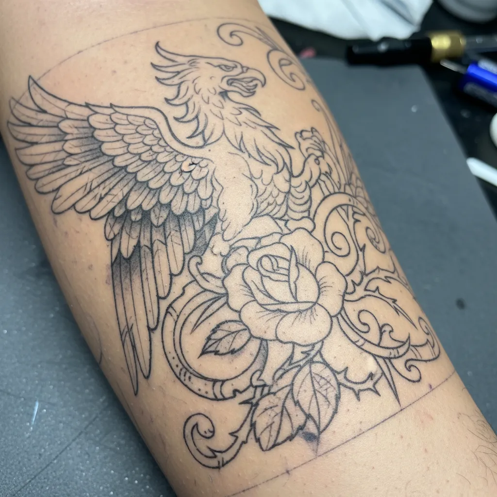 AI Tattoo Generation Before and After