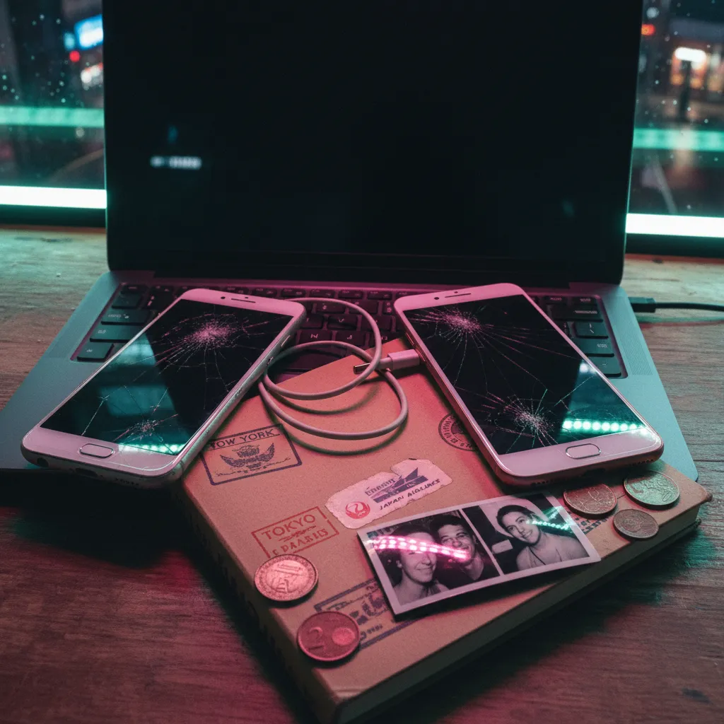 Two-photo couple input process showing face alignment for the AI kissing filter