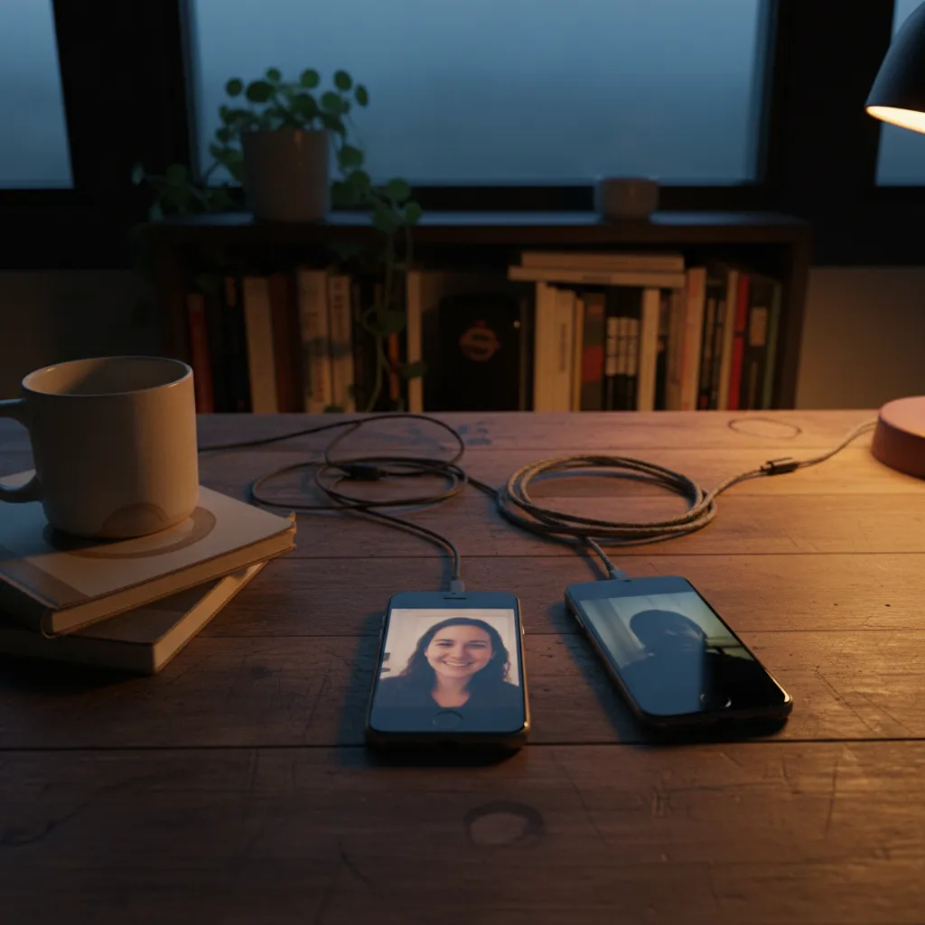 Example of an optimized selfie input versus a poorly lit photo for the AI kiss me filter