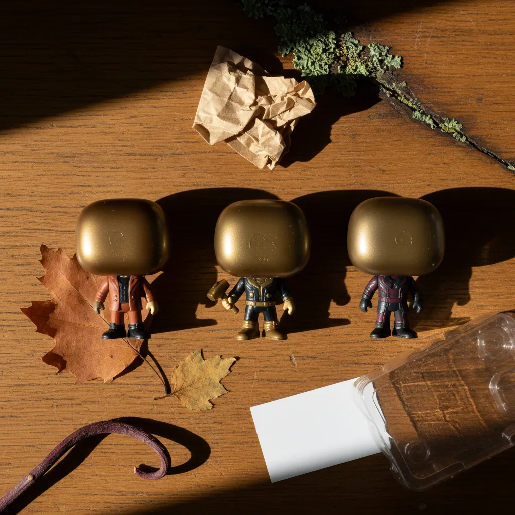 AI-generated Funko Pop style figure showing vinyl texture and signature bobblehead proportions