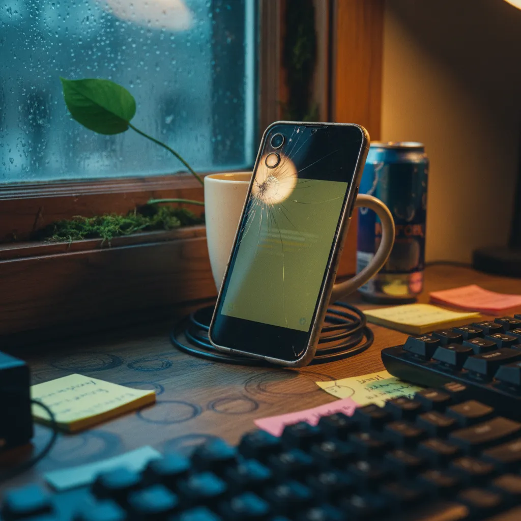 Example selfie with dramatic side lighting ideal for AI cyberpunk neon portrait transformation