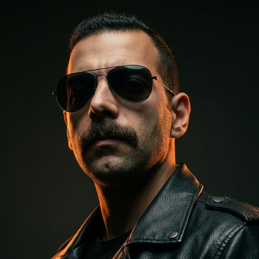 Person posed as passionate mobile photographer with cinematic creative lighting