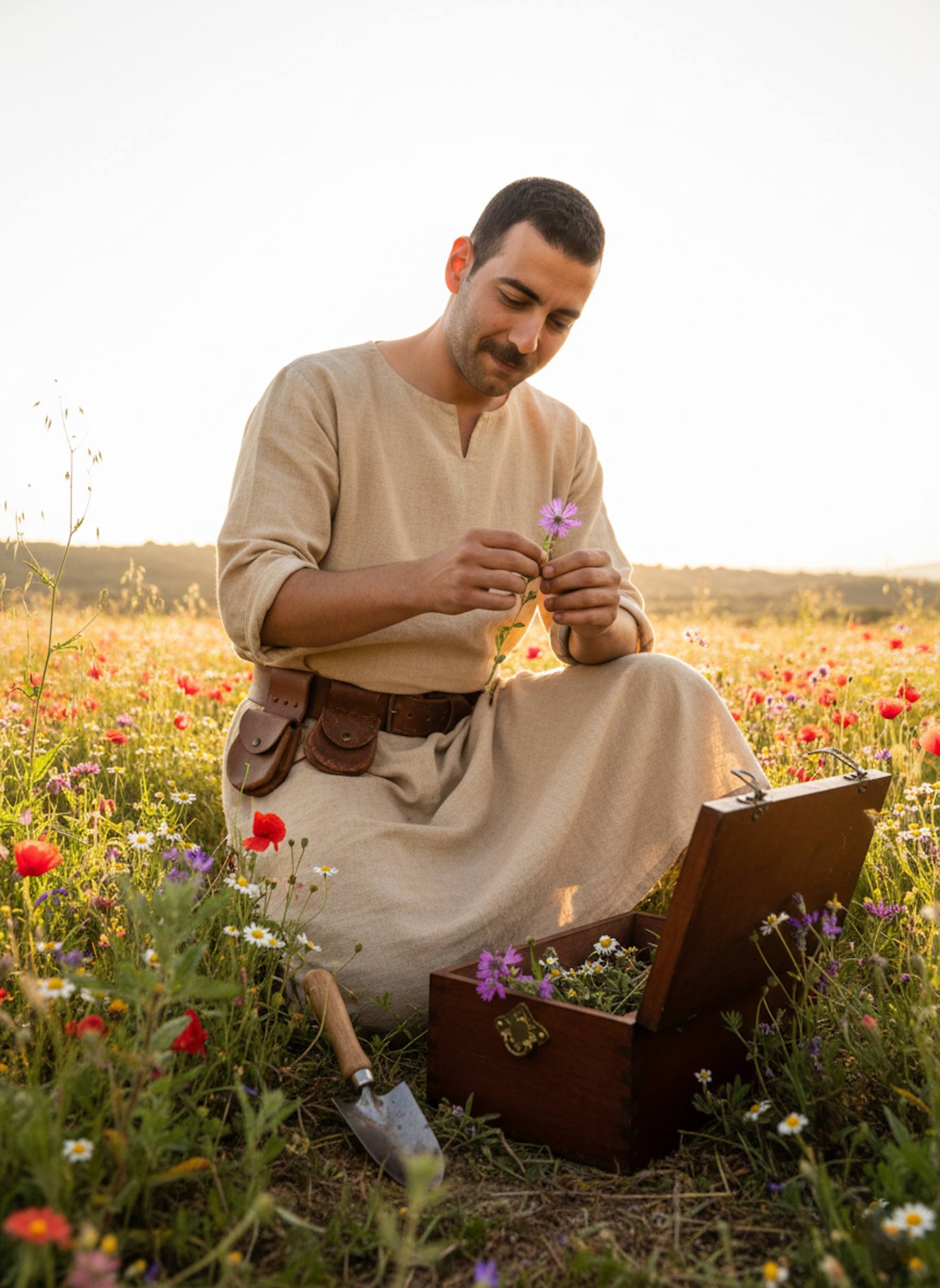 Cinematic portrait of a bio lab analyst in protective gear inside a high-containment laboratory